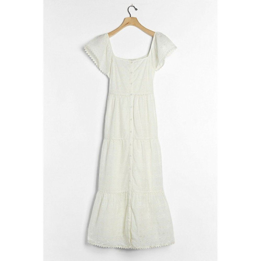 NWT ANTHROPOLOGIE OTHILIA EMBROIDERED EYELET DRESS